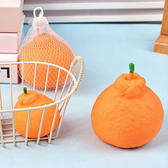 Stress Relief Ugly Orange Toy Decompression Dekopon Tangerine Squeeze Stress Ball Anti-anxiety Simulation Fruit Sensory Fidget Toy