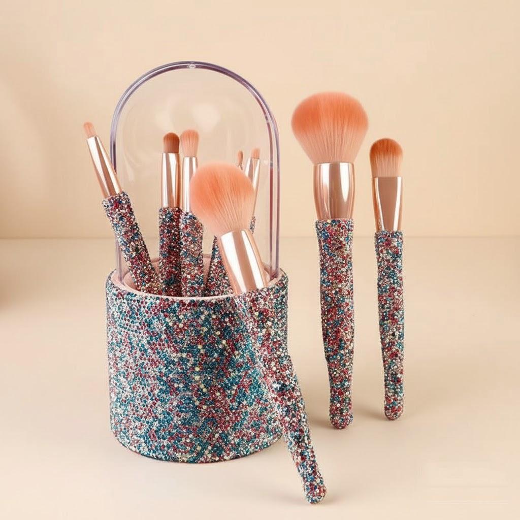 

Luxury 8Pcs Makeup Brush Set Professional Powder Concealer Eye Shadow Cosmetic Brushes Tools Kit