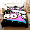 I Love The 80s Bedding Set Duvet Cover + 2 Pillowcases Retro 80s Neon Cassette Tape Pop Vintage Bedroom Decor