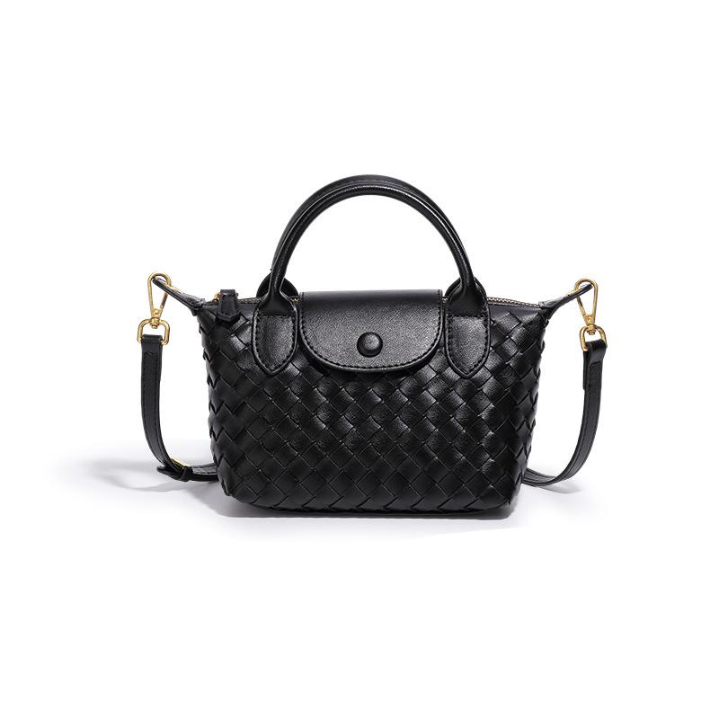 Framont Fashion House High sense fashion woven Longxiang dumpling bag retro trend hand carry shoulder bag niche design messenger bag