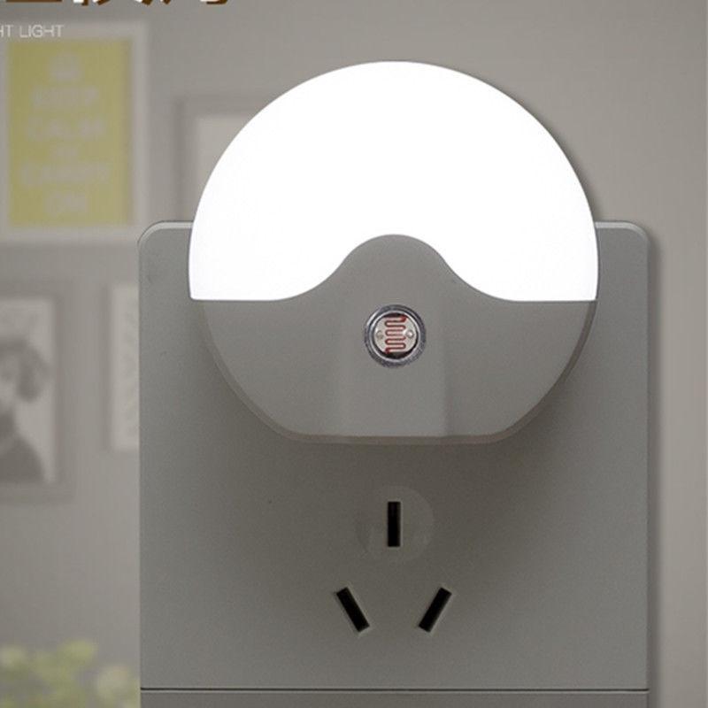 Energy-Saving Plug-In Night Light with Light-Sensing for Bedroom and Baby Feedings