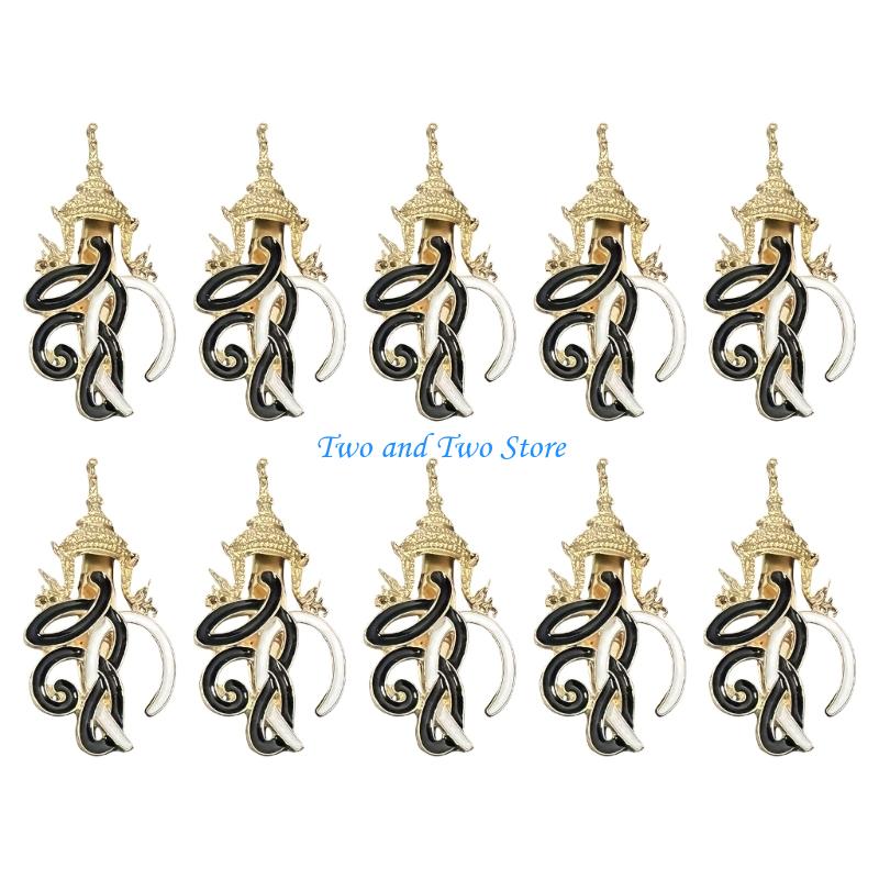 HX6F Alloy Bows Shaped Pin Enamel Ribbon Pin Badge Clothing Accessories for Women