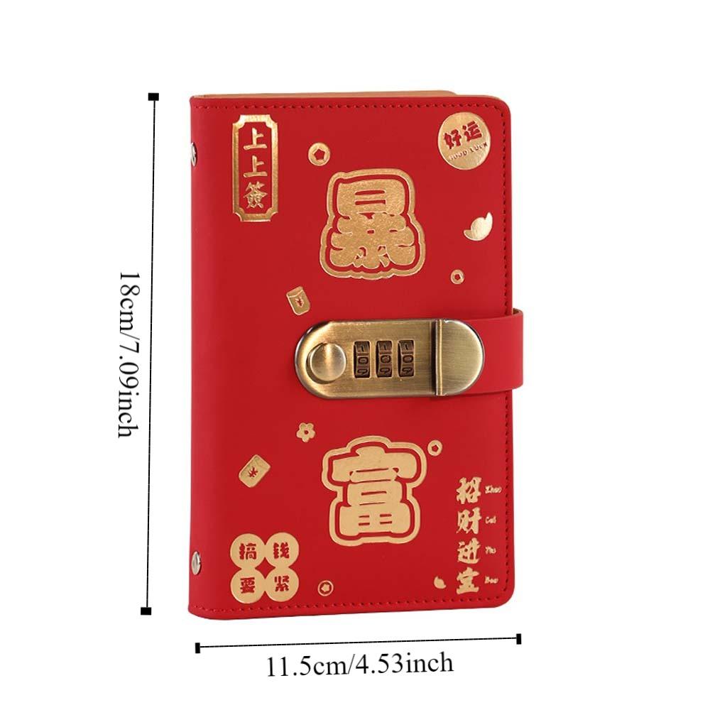 Wallet Storage Saving Money Binder With Password Lock Account Book Planner Organizer Family