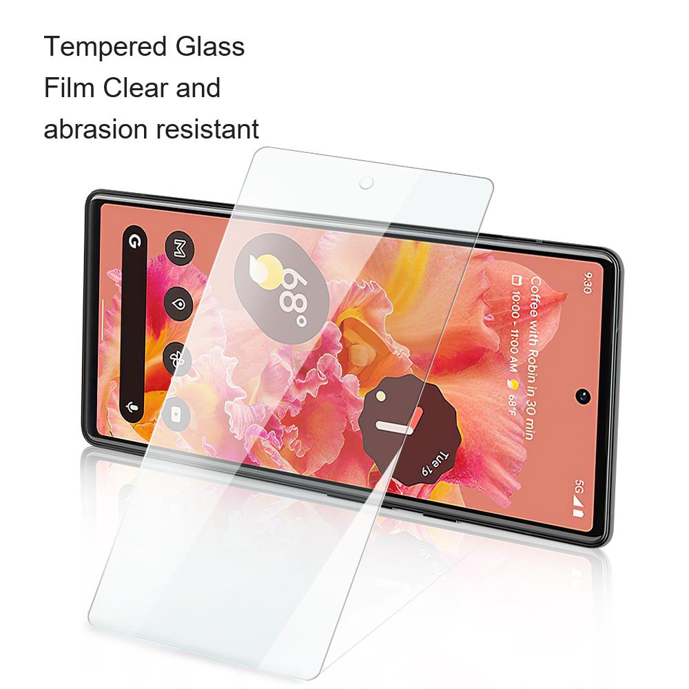 AMORUS For Google Pixel 9/Pixel 9 Pro Screen Protector 2.5D Shatterproof High Aluminum-Silicon Glass Film