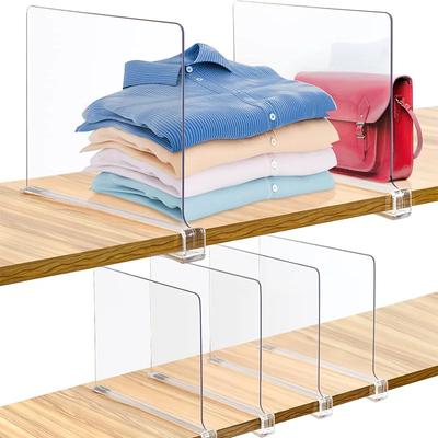 Schrankteiler Organizer Klare Acryl Trennwand Verstellbare Kleiderschrankregal Trennplatte Kleidung Klassifizierte Aufbewahrung