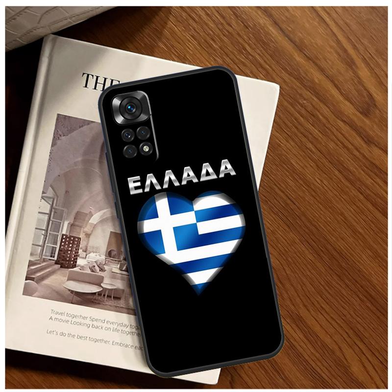 Greece Greek Flag Case For Xiaomi Redmi 12 12C 13C 10C 9C Redmi Note 13 12 9 10 11 Pro 9S 10S 11S 12S Cover