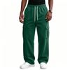 Men's Wide Leg Casual Pants with Athletic Comfort and Street, Loose Fit