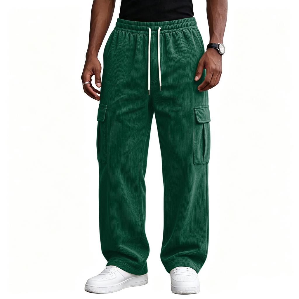 Men's Wide Leg Casual Pants with Athletic Comfort and Street, Loose Fit
