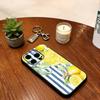Minimalist Lemon Phone Case For iPhone 17, 16,15,14,13,12,11 Plus,Pro Max, Others Soft Black Cover