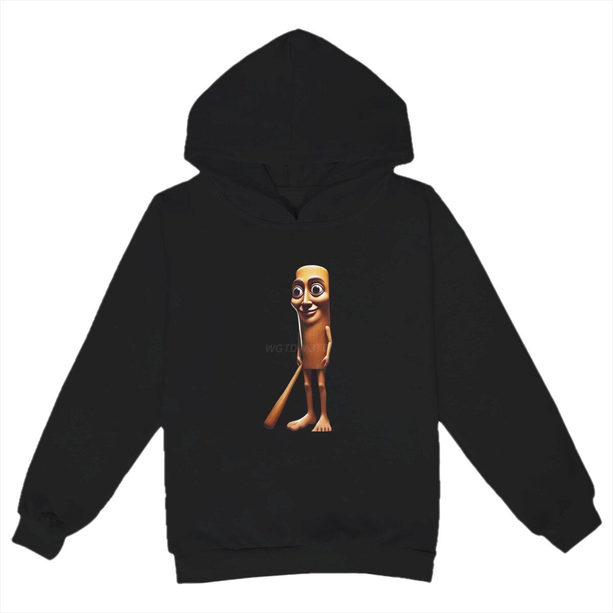 

Kids Clothes Tung Tung Tung Sahur Pullover Hoodie Italian Brainrot Funny Casual Tops Baby Girls Boys Gift Brainrot Kids Sweater 100cm чорний