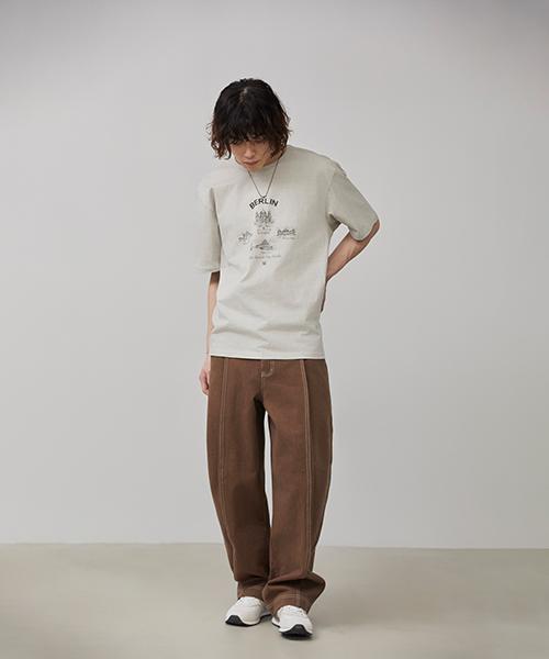 Mimdeowodeulobeu Berlin Pigment Washed T-Shirt_Beige