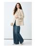 Women's Gray Suit Jacket - Autumn/Winter 2025 Casual Socialite Style with High Design Sense