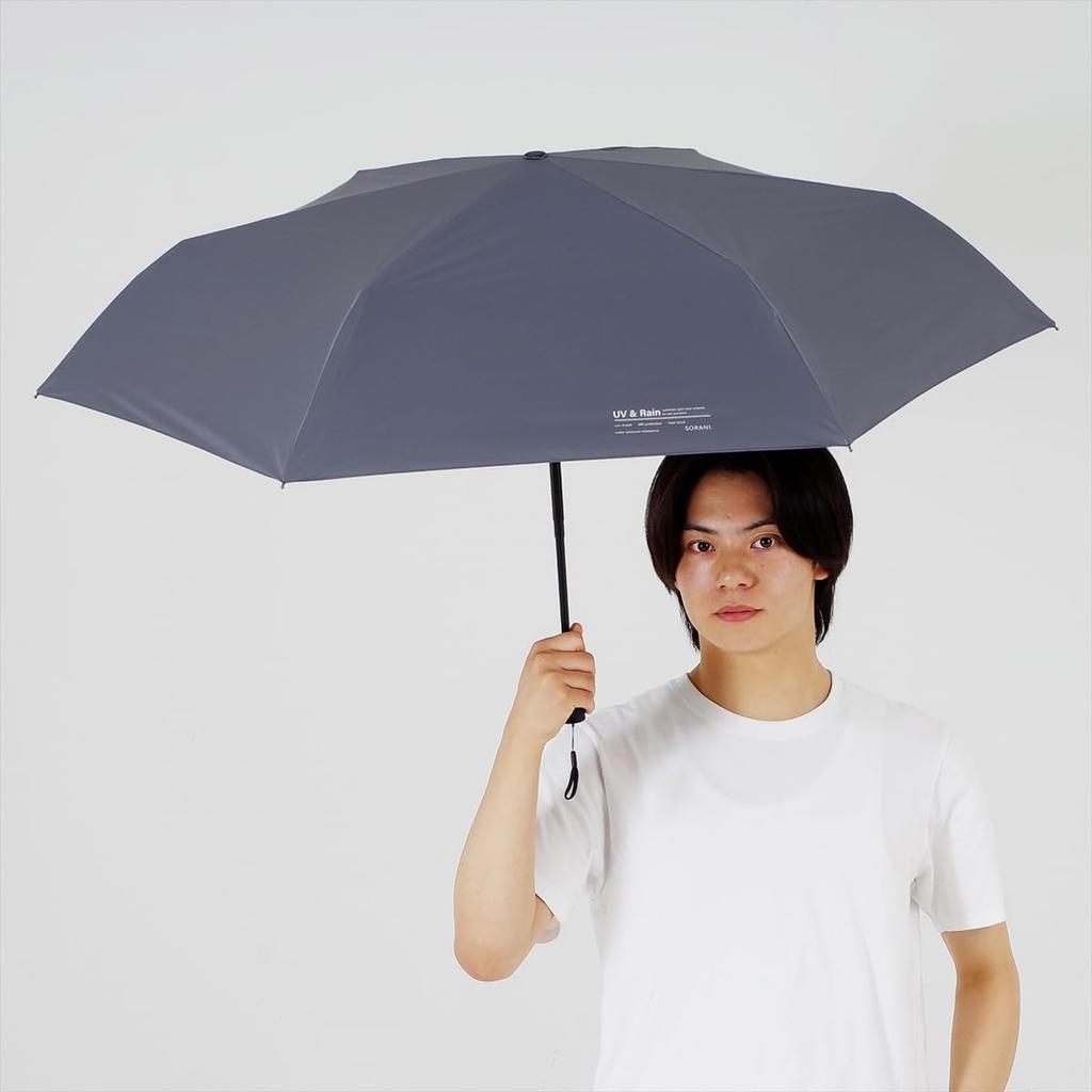 Nifty Colors Folding Solani Automatic Mini 5194GY Umbrella, Light-Blocking 58,