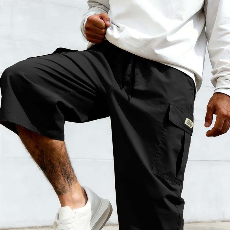 Large Size Summer Thin Quick Drying Beach Pants Casual 7-point Shorts