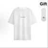 Calvin Klein Jeans Solid Color Letter Print Pullover Short Sleeve T-Shirt Unisex Tops White 40HM228-24S-YAA