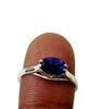 Bague en argent sterling 925 avec pierre précieuse kyanite naturelle, taille 7,5 US