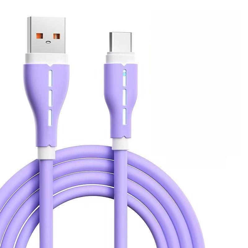 

Кабель Apple 120W Type-C для сверхбыстрой зарядки для Huawei и Honor Purple Type-C