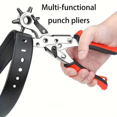Belt Punching Pliers,multi-functional Pliers,multi-functional Round Hole Flat Hole Manual Punching Machine,carbon Steel Belt Punching Machine