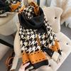 180*65 Thick Warm Winter Scarf Design Print Women Cashmere Pashmina Shawl Lady Wrap Scarves Knitted Men Foulard Blanket