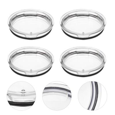 4Pcs Premium Tumbler Lids Airtight Reusable Cup Covers for 20Oz Tumblers Mugs Bottles Leakproof Heat Retaining Replacement Lids