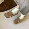 Birkenstocks retro Mori velvet women's single shoes 2025 new lamb wool soft-soled beanie shoes gentle loafers cotton shoes