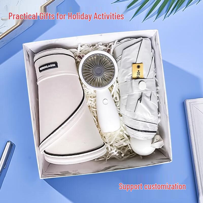 

Graduation Season Summer Cool Gift Set 01 Sun Hat + Small Fan + Umbrella