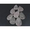 300Cts. Natural Rose Quartz Pear Cabachon Loose Gemstone 08 Pcs Lot C-2617