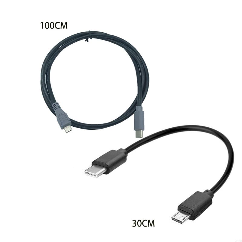 30cm Type C to Micro USB Male Sync Charge OTG CHARGER Cable Cord Adapter For Phone Huawei Samsung Xiaomi Usbc Wire
