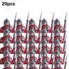 Set militari medievali Action figure Blocchi da costruzione Mattoni Cavaliere romano Soldato spartano Elmo Spada ArmiGiocattoli per bambini