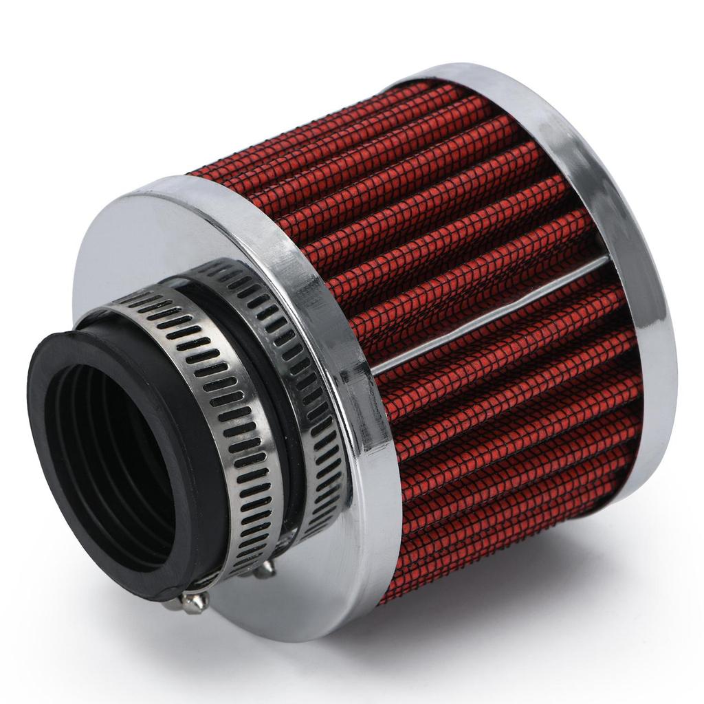 Filtro Aria Moto Filtro aria auto universale 12mm 25mm for motocicletta aria fredda presa d'aria ad alto flusso coperchio sfiato mini sfiato filtri Filtro A Cono(25MM-BLUE