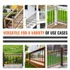 Staircase Metal Balusters, 820x25x5mm Flat Aluminum Alloy Decorative Banister Spindles, 51 Pack Deck Baluster with Screws, Classic Hollow Deck Railing