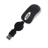 Wired Mouse, Ultra-Compact, Retractable Cable, S Size, USB Wired, Mini Optical Mouse, Compact, Small, Portable, for Kids, PCLaptop, WindowsMac