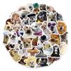 60 Realistic Internet Celebrity Puppy Stickers - Cute, Funny Animal Decals for Mobile Cases, Handbooks, and Decoration