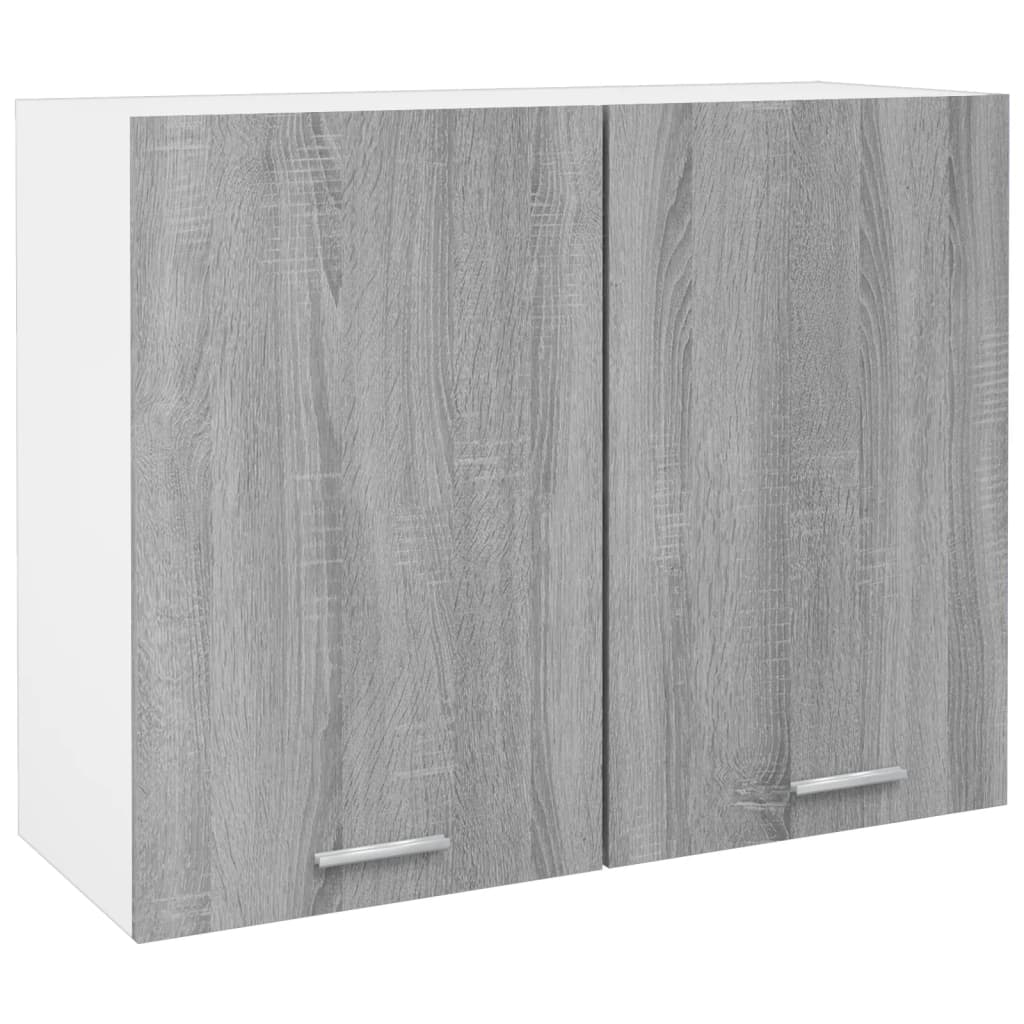 Armadietto a muro Lyon Sonoma Grigio 80 x 31 x 60 cm Truciolato