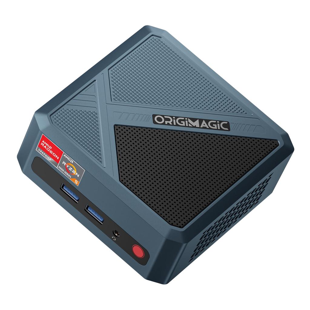 ORIGIMAGIC N2 Mini PC Ryzne 5 6600H Up To 32GB DDR5 512GB NVMe SSD OS 11 Pro Mini Pc Dual USB Dual HDMI WIFI BT 4 Screen Gaming Mini Computer (6C/12T,