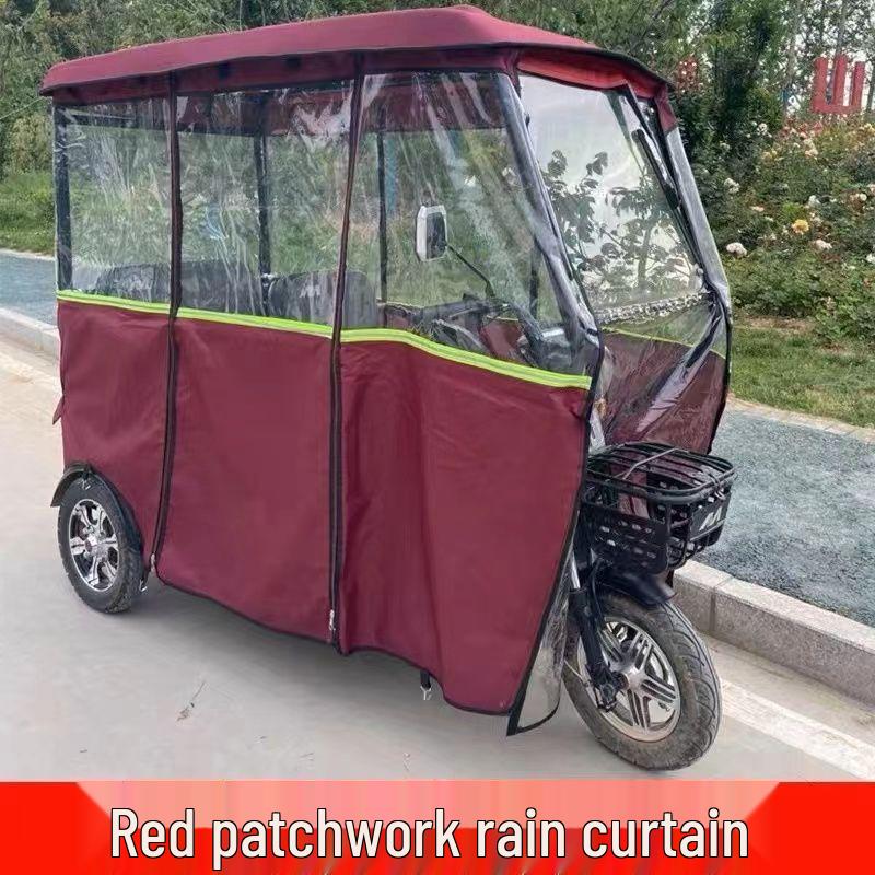 Electric Tricycle Rain Canopy and Sunshade for Elderly Vehicle