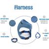 Szelki dla szczeniaka z smyczą Zestaw Regulowane Kamizelka dla psów kotów Oddychający Pasek na klatkę piersiową Szelki ze smyczą
