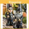 Dai Vita al Tuo Giardino con Questo Gnomo da Giardino Decorativo a Tema Biker in Resina