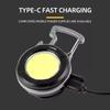 Portable Cob Keychain Flashlight Led Mini Work Lights Floodlight Type C Rechargeable Bottle Opener Outdoor Camping Light