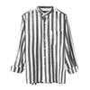 Men's Fashion Casual Pocket Striped Button Long Sleeve Top T Shirt Shirt