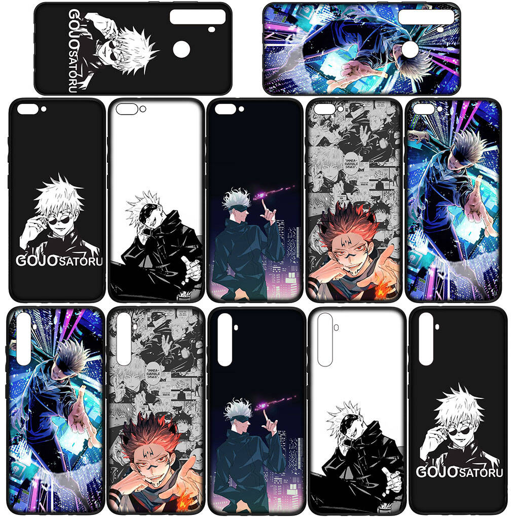 Phone Case for iPhone 17 16 15 Plus X Huawei P30 P20 Lite Redmi Note 14 12 11 13 Pro Max OPPO A60 A80 A40 A38 Cartoon Jujutsu Kaisen Gojo Satoru Cover