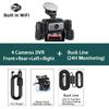 Wifi Dash Cam Vehicle DVR video recorder 4 cameras for cars black box front rear internal Night Vision Loop Recording dashcam