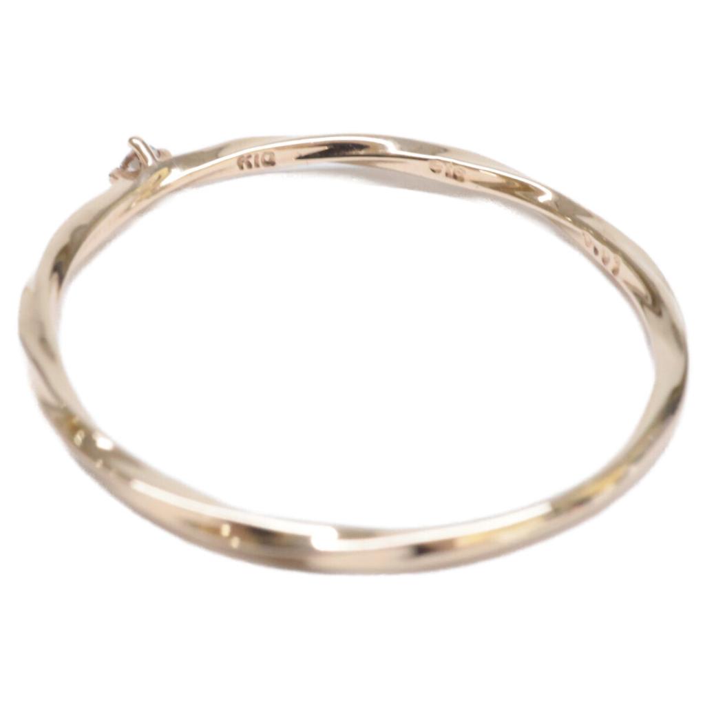 ete [Beautiful Condition] K10 0.01 Diamond Twist Ring ring Pink goldUsed