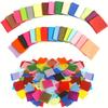 12set Colors Confetti Precut Craft Paper, Colorful Tissue Paper for Art Crafts, DIY Scrapbooking, Wedding Birthday Party