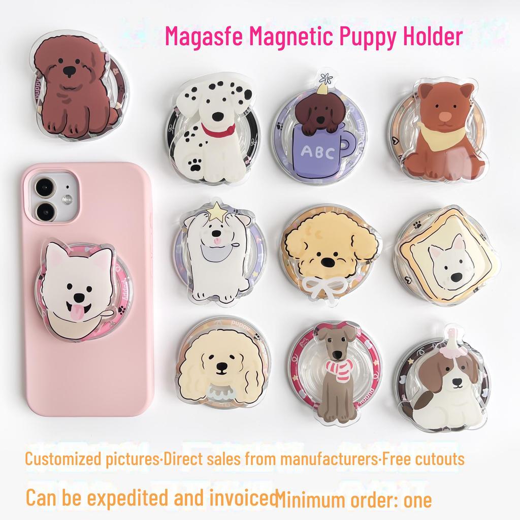 Magsafe Magnetischer Cartoon Handy Airbag Ständer - Einziehbarer Acryl Desktop Halter