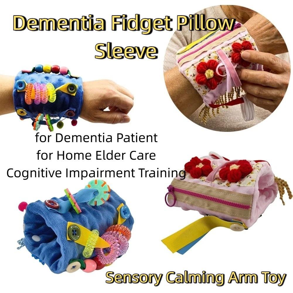 Multi-sensory Stimulation Fidget Pillow Sleeve Sensory Calming Blanket Reduces Agitation