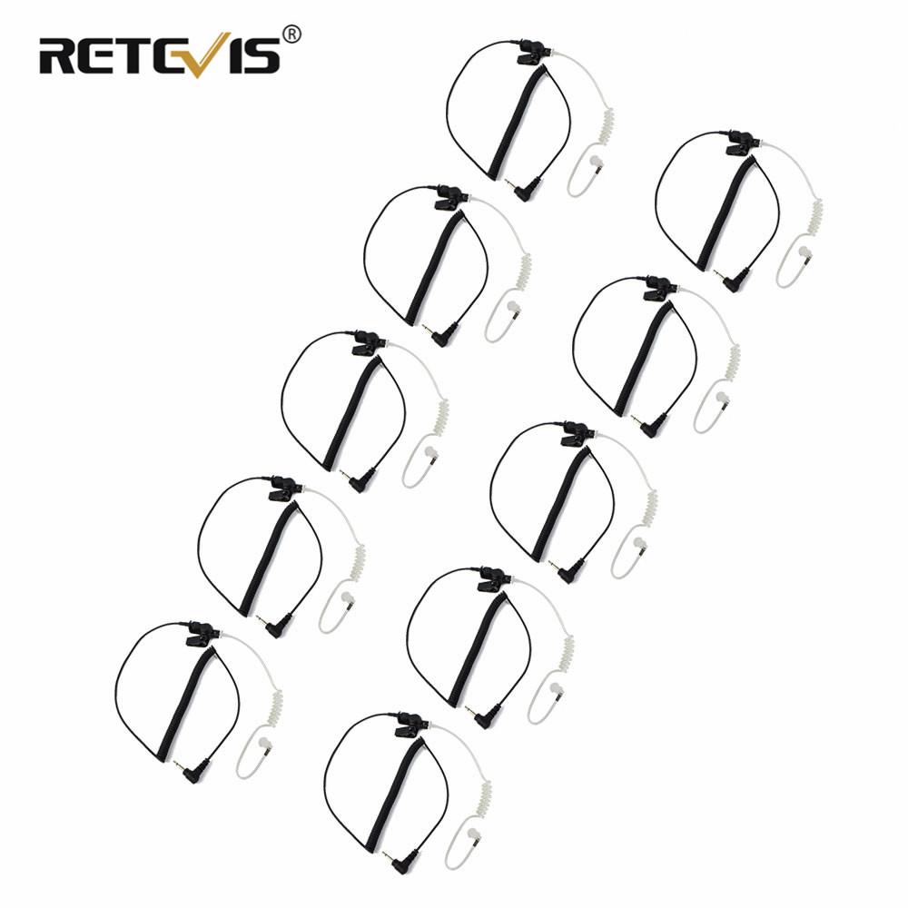 

10pcs 3.5mm Audio Plug With Acoustic Tube Earpiece Listen/receiver Only Headset For Motorola Walkie Talkies/speaker Mic