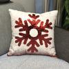Elk Snowflake Red Xmas Pillow Cover for Living Room Glitter Sequins Cushion Cover Christmas Decoration Sofa Throw Pillow Case