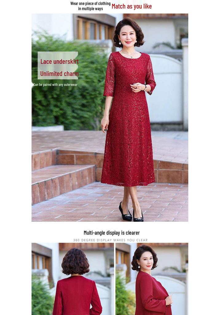 2026 Spring & Autumn Mother-in-Law Formal Wedding Dress Suit Skirt