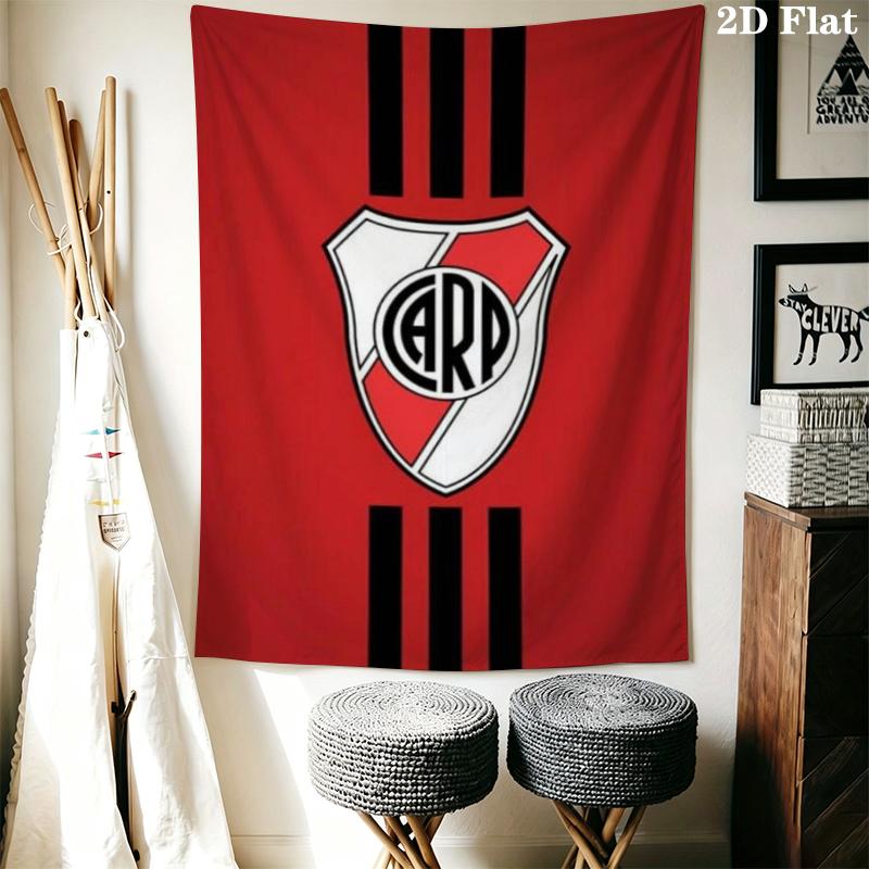 CA River Plate Wall Tapestry Aesthetic Wall Hanging Printed Fabric Blanket Decorative Tapestries for Bedroom Living Room Home Decor